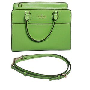 Kate Spade Madison Saffiano Leather Medium Satchel – Turtle Green